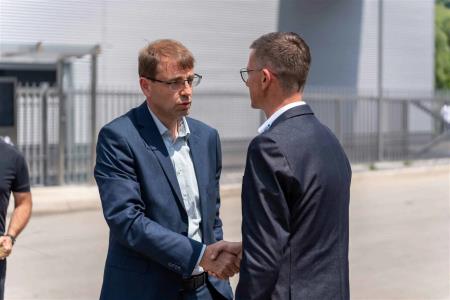 Župan dr. Tomaž Rožen in direktor Matej Natlačen